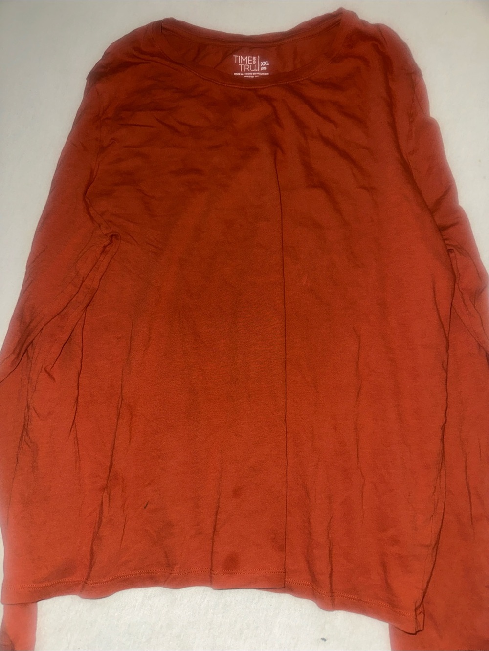 Womens Size XXL Time and Tru Burnt Orange Maxi Skirt